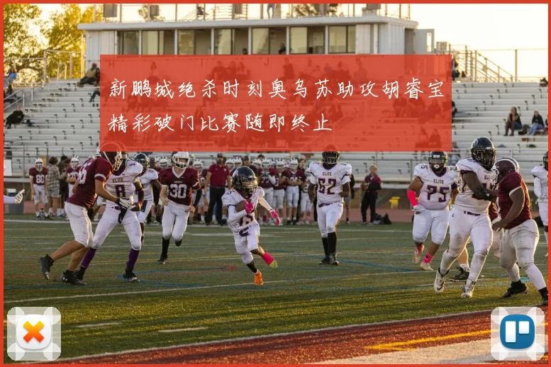 新鹏城绝杀时刻奥乌苏助攻胡睿宝精彩破门比赛随即终止